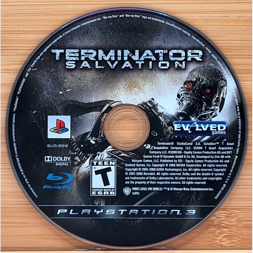 TERMINATOR SALVATION PS3 PLAYSTATION 3 GAME DISC‎ ONLY